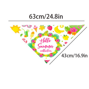 Hawaiian Style Cat Printed Triangular Bib Summer Pet Scarf <b>Small</b> To Medium Cats - Product Image 4