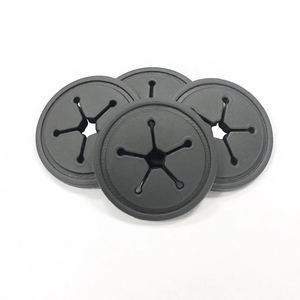 Custom Eco-Friendly Canvas Sew on PVC Rubber 3D Embossed Round Earphone Hole <b>Patch</b> for <b>Backpacks</b> and Sports Bags - Product Image 1