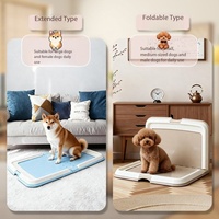 Bac à litière pliable extra large pour chien, toilette intérieure pour chien, support de tapis anti-fuite pour appartement canadien