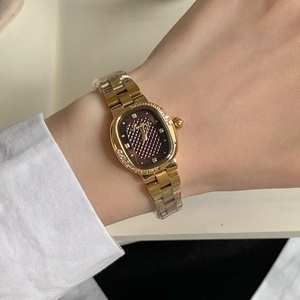 Manufacturer Supplies Gold Bead Acrylic Band Quartz Movement Eco-Friendly Fashion <b>Watch</b> - Product Image 5