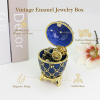 Jiagelin – Nouveauté : Grand Œuf de Pâques en émail, design européen, fermoir magnétique, style vintage de luxe léger, idéal pour la décoration intérieure et les bijoux