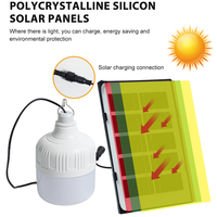 IP65 étanche haute puissance LED lumière solaire 4 ampoules camping et tente de jardin tueur de moustiques avec charge USB pour une utilisation d'urgence