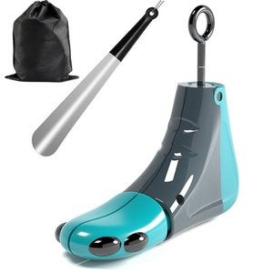 Civière de <span class=keywords><strong>chaussure</strong></span> jetable en plastique réglable à <span class=keywords><strong>une</strong></span> <span class=keywords><strong>tige</strong></span> avec logo personnalisé - Product Image 2