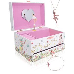 Sonmelix - Caja <span class=keywords><strong>Musical</strong></span> de Almacenamiento de Joyas con Lámina Dorada, Estilo Coreano, Material de Cartón, Música Personalizada para Niñas - Product Image 6