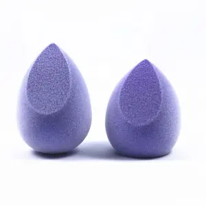 Best Selling Large Purple Egg Shape Micro Fiber Cosmetic Makeup Sponge