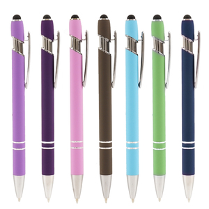 Promotional Gifts Soft Rubber Touch Luxury Ball <b>Pen</b> Custom Logo Business Office Metal Stylus <b>Ballpoint</b> <b>Pens</b> - Product Image 1