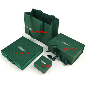 Individuelle Luxus-Schmuckverpackung für Kleinunternehmen, Samtbeutel und Papierschachteln, Papiertüten mit Karte für Schmucksets - Product Image 2