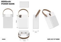 Batterie externe de grande capacité 80000mAh 100000mAh, charge rapide 22.5W, chargeur portable d'urgence avec lumière extérieure