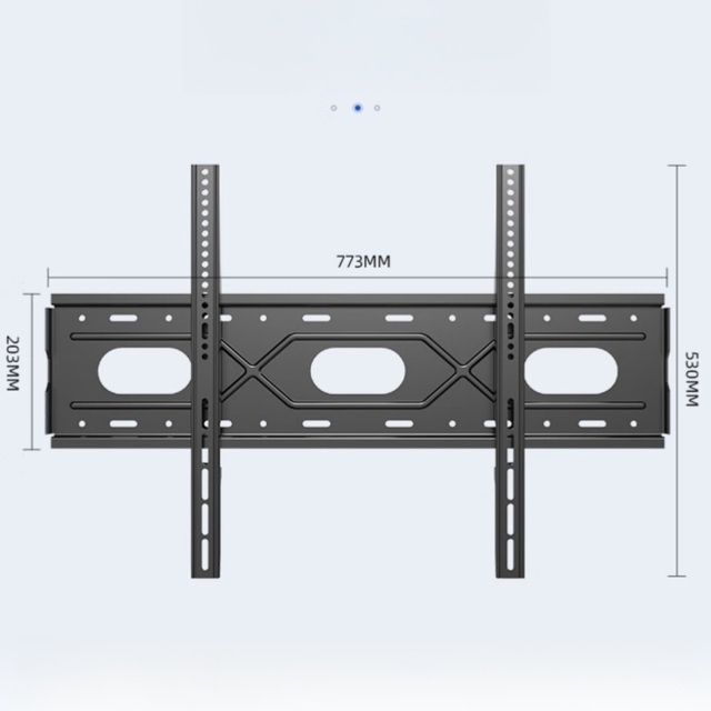 Heavy-Duty 1.7mm Thick Steel TV Wall Mount Bracket for 42-90 Inch TVs Fixed Distance for LCD Plasma for Living Room or Office