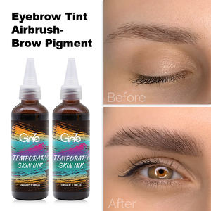 Tinte Semipermanente a Base de Henna para Cejas y Pestañas, Color Negro Marrón, para Retoque de Raíces - Product Image 6