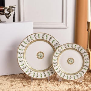 Nordic Style Bone China Wedding <b>Decor</b> <b>Plates</b> Unique Grey Marble Design Fashion Dishes & Tableware - Product Image 1