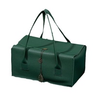 Caja de Regalo de Alta Gama para Vino Tinto, Reciclable y Rígida, Paquete de Dos, con Bolsa de Cuero para Vino, Bebidas Energéticas, Vodka, Whisky y Té