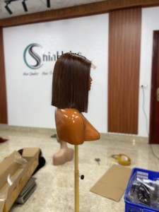 Perruque en cheveux humains du Vietnam, directement de l'usine, 100% cheveux vierges Remy, densité naturelle, style personnalisé, vente en gros, exportation - Product Image 2