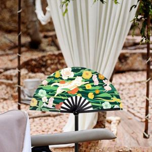 Éventail pliant en plastique personnalisé avec logo, motif imprimé léopard, technique de sublimation pour mariage, danse, artisanat - Product Image 3