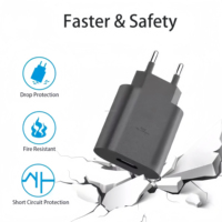 Harga pabrik kualitas baik 25W pengisi daya ponsel bersertifikat cepat pengisian USB pengisi daya dinding tipe-c