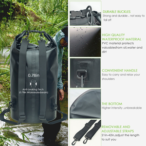 Groothandel Leverancier 40l Pvc Waterdichte Droge Tas Mobiele Telefoon Gear Waterdichte Zwemtas Voor Duiksport En Gebruik Buitenshuis - Product Image 4