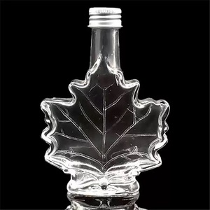 Nueva Botella de Vidrio Vacía de 50 ml con Forma de Hoja de Arce, con Asa y Tapa de Rosca para Jarabe, Miel, Tequila, <span class=keywords><strong>Brandy</strong></span> y Bebidas Energéticas - Product Image 6