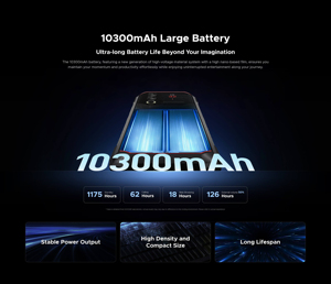 Smartphone robuste Doogee Blade 10 Max 8+256 Go 10300 mAh Android 14 Appareil photo principal 50 MP NFC 3 emplacements pour cartes Débloqué mondial 4G Mobile - Product Image 5