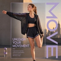 Ensemble de sport 3 pièces pour femme en maille respirante sans couture imprimée, col roulé, manches longues, taille haute élastique, design tendance, personnalisable