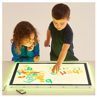 Table de panneau de boîte à lumière de jouet d'autisme d'apprentissage de changement de couleur de RVB