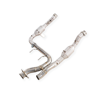 Tuyaux d'échappement à haut débit en acier inoxydable SS304 avec bouclier thermique pour Ford F-150 Raptor Gen 2 3.5TT – Améliore la réponse du biturbo