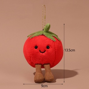 Porte-clés en peluche créatifs et mignons de 4 pouces, figurines de légumes Jellycats, brocoli, chou, gâteau aux fruits, pendentifs alimentaires - Product Image 2
