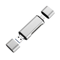 Lector de Tarjetas Micro USB Tipo C Externo de Alta Velocidad, Adaptador OTG para Tarjetas SD y TF, Tabletas, Computadoras Portátiles y Teléfonos