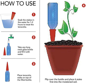 Fábrica al por mayor paquete de 4 PLANTA DE <span class=keywords><strong>riego</strong></span> picos automáticamente agua de interior y al aire libre de la planta, mientras que en <span class=keywords><strong>vacaciones</strong></span> - Product Image 6
