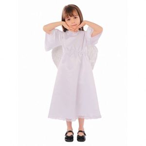 Fancy Fancy girl Performance di scena vestiti di Halloween per bambini vestito bianco con ala Cosplay costumi da angelo per bambini - Product Image 1