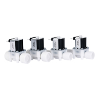 Katup Solenoid DC24V Normal Terbuka dengan Ulir Luar 1/2 3/4 Inci, Katup Irigasi Taman, Katup Solenoid Air Elektrik