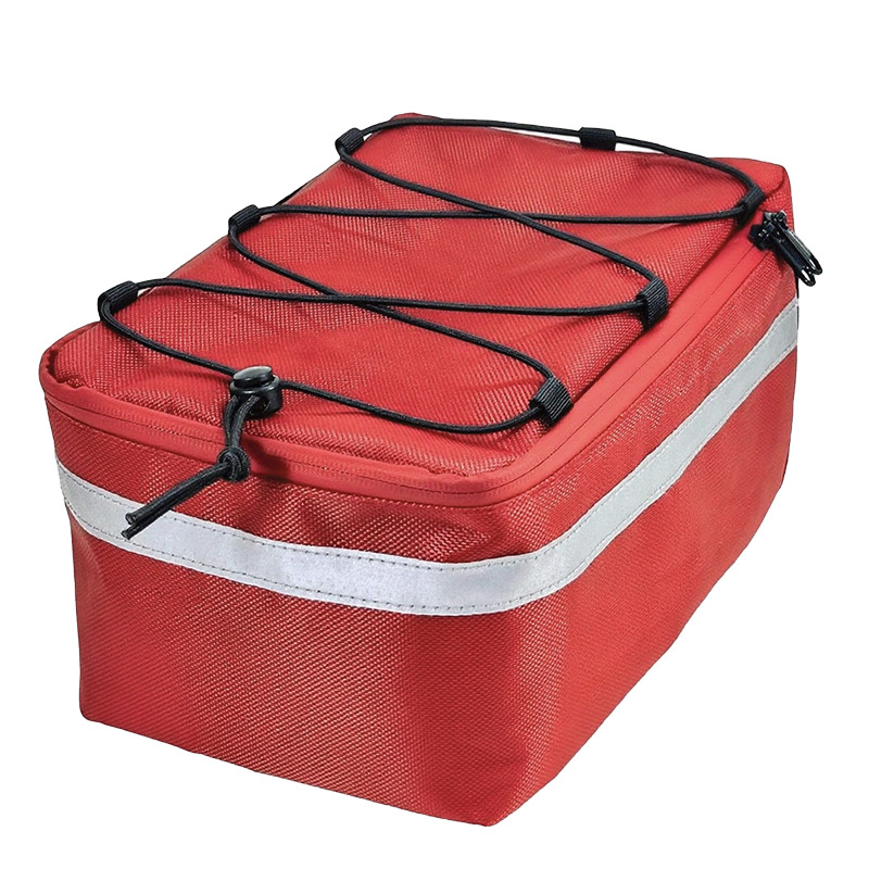 Sac de vélo rouge, tissu Oxford 1680D.