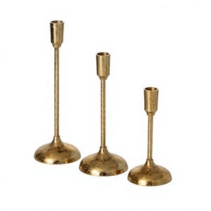 Porte-chandelier décoratif de conception classique pièce maîtresse de Table bougeoir en métal pur de bonne qualité pour cadeau de mariage - Product Image 1