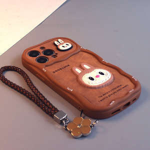 Funda Protectora para Teléfono Zenos con Diseño de Dibujos Animados Labubu, de PU, Resistente a Impactos y con Protección para la Lente - Product Image 1