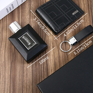 Men's Fragrance Wallet Gift <b>Set</b> 50ml Eau De Toilette <b>Spray</b> Business Gift For Him - Product Image 2