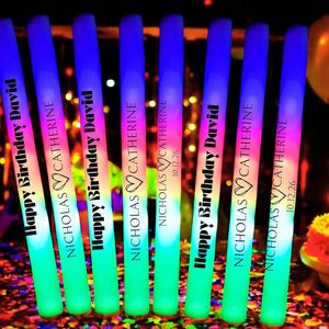 Bastoncini Luminosi in Schiuma LED, Bacchette Lampeggianti a 3 Colori, Accessori per Feste, Matrimoni, Concerti - Product Image 1