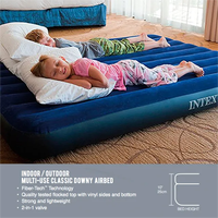 INTEX 64759 Aufblasbares Bett für Übergrößen-Matratzen Hochwertige Maßgefertigte Doppel-Luftmatratze