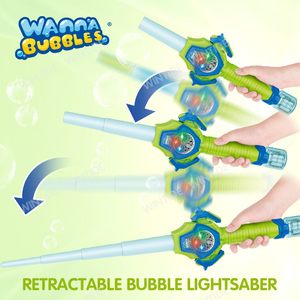 WANNA <span class=keywords><strong>BUBBLES</strong></span> BB948 <span class=keywords><strong>2</strong></span> in 1 ไฟ LED เลเซอร์ ดนตรี ดาบเป่าฟองสบู่พับได้ ไม้เป่าฟองสบู่อัตโนมัติ ไม้พลาสติกสำหรับเล่นกลางแจ้ง เหมาะสำหรับทุกเพศ - Product Image 2