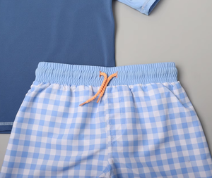 Nouvel arrivage <span class=keywords><strong>de</strong></span> culottes <span class=keywords><strong>de</strong></span> <span class=keywords><strong>bain</strong></span> pour enfants, 2 pièces, culotte en nylon marine pour garçons, plage, camion, maillot <span class=keywords><strong>de</strong></span> <span class=keywords><strong>bain</strong></span> court pour bébé, étiquette privée, ensemble court - Product Image 4
