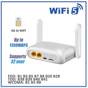 Pocket Wifi 4G Universel Openwrt 1200Mbps Draadloze Ac 4G Lte <span class=keywords><strong>Router</strong></span> Met 1 * Wan Poort & 1 * Lan Poort Draagbare 4G <span class=keywords><strong>Mini</strong></span> Wifi <span class=keywords><strong>Router</strong></span> - Product Image 2