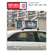 Señal de techo de coche Led programable, publicidad de doble cara, pantalla impermeable P5, pantalla Led superior de Taxi al aire libre para construcción