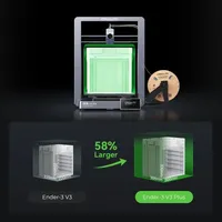 Machine d'imprimante 3D Ender-3 V3 Plus grand volume de construction de 300x300x330mm, vitesse de 600 mm/s, double moteurs YAxis