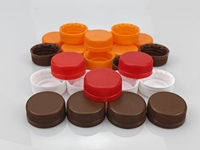 Bouchons à vis en plastique de 38 mm pour bouteilles d'eau potable et de boissons, de qualité alimentaire, multicolores, personnalisables, pour bouteilles à col de 38 mm