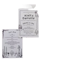 Kit d'invitation de mariage numérique personnalisé haut de gamme avec enveloppes, cartes RSVP et programme – Échantillon d'artwork rapide et expédition immédiate