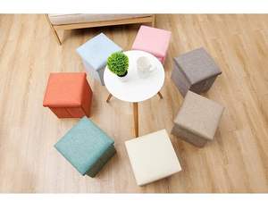 <span class=keywords><strong>Tabouret</strong></span> de rangement pliable otromaines, support pour <span class=keywords><strong>coffre</strong></span>, repose-pieds - Product Image 6