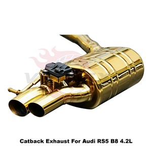 ระบบท่อไอเสียแบบ Catback พร้อมวาล์ว Vortex SS304 สำหรับ Audi RS5 B8 B8.5 Coupe Cabriolet 4.2L FSI V8 ปี 2012-2018 ชุดแต่งแบบติดตั้งได้โดยตรง - Product Image 4