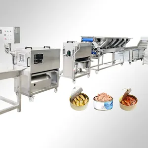 TCA full automatic canned tuna fish processing line fish canned sterilizer production machine