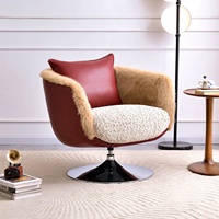 Fauteuil de loisirs rotatif en forme d'œuf, fabriqué en Chine, fauteuil pivotant paresseux, fauteuil simple de designer italien de luxe léger