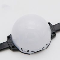 Lampu Pixel Strip RGB 24V Tahan Air IP68 dengan Bodi Material PC untuk Fasad Bangunan Eksterior Hotel