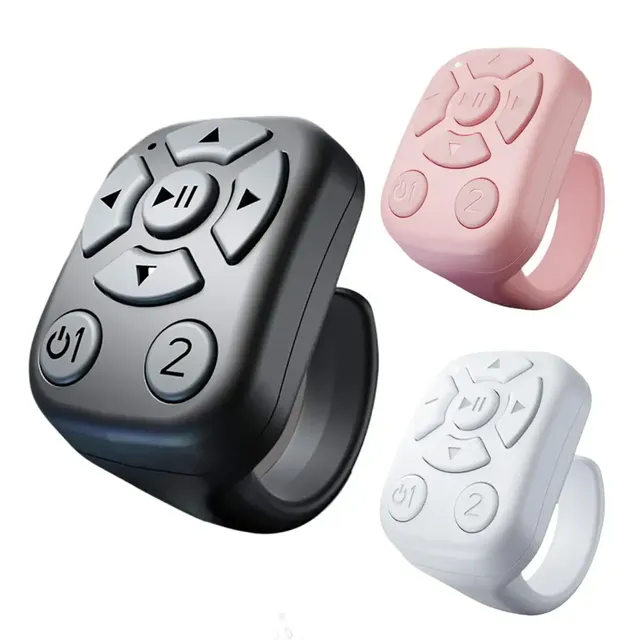Scrolling Ring Presentation Clicker Ring Camera Shutter Video Recording Remote Wireless Blue Tooth E-Reader Controller