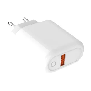 빠른 충전기 USB 전원 18w EuPlug 여행 벽 충전기 마이크로 USB 데이터 케이블 휴대 전화 충전기